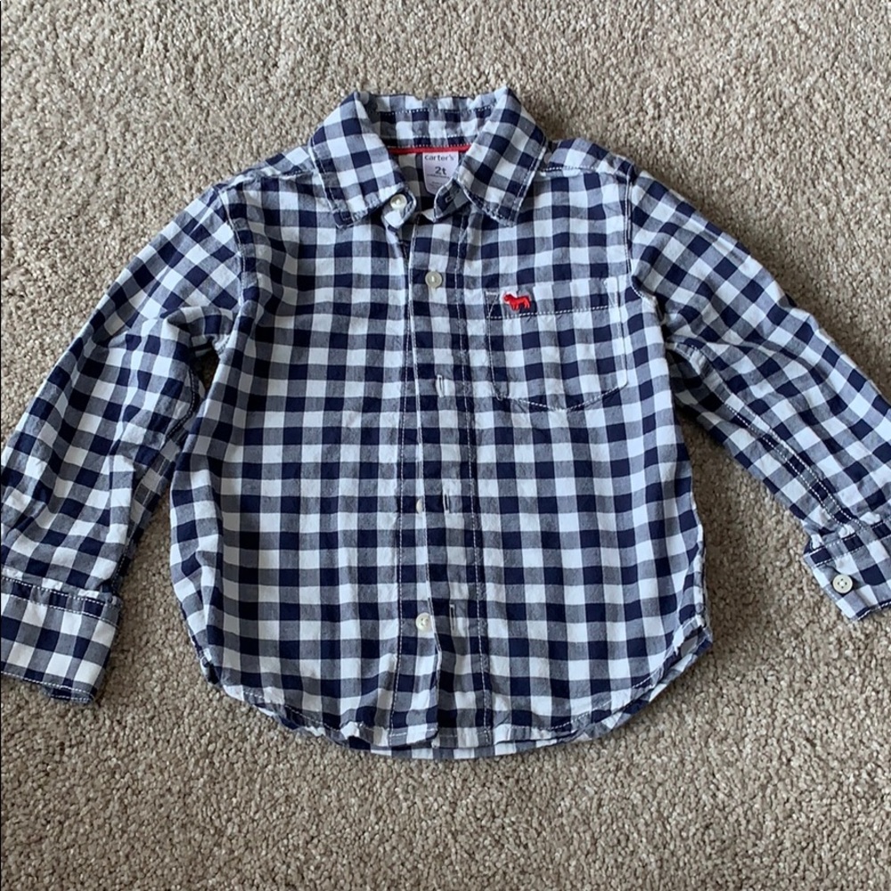 Carters button up check